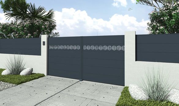 Portail aluminium ajouré — Auchel